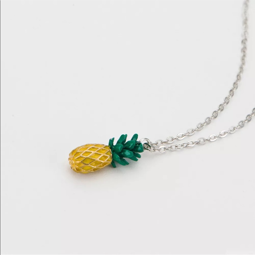 Pineapple earrings & necklace set hook style - Picture 3 of 4