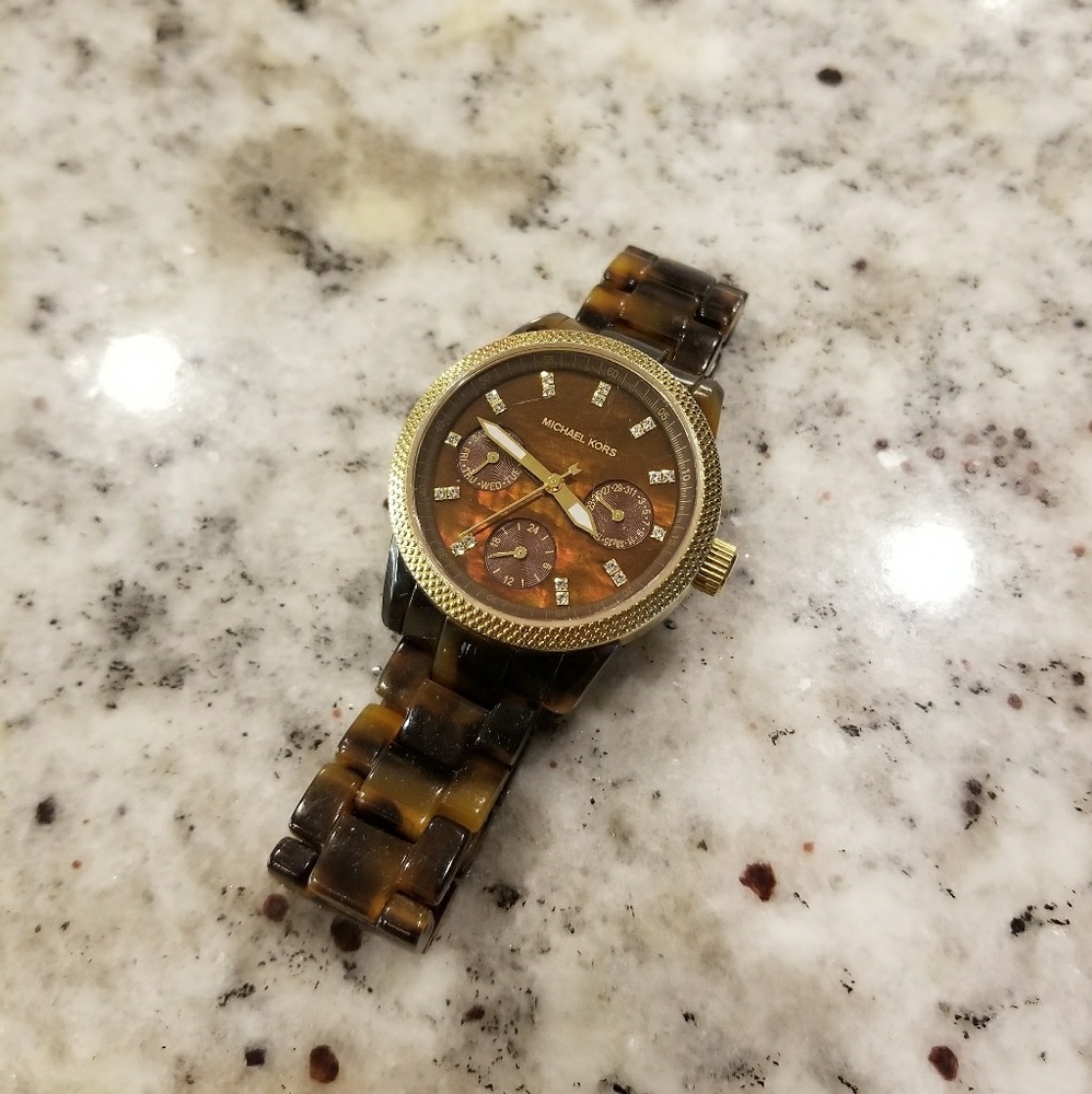 Michael Kors Tortoise Shell Watch