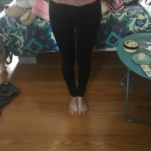 Black American Eagle Skinny Jeggings
