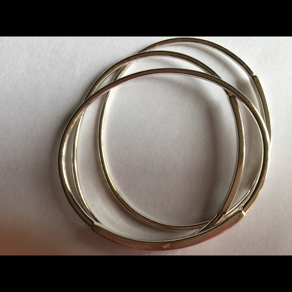 Three bangle bracelets