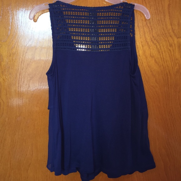 Jessica Simpson Crochet Ruffle Top - Picture 2 of 6