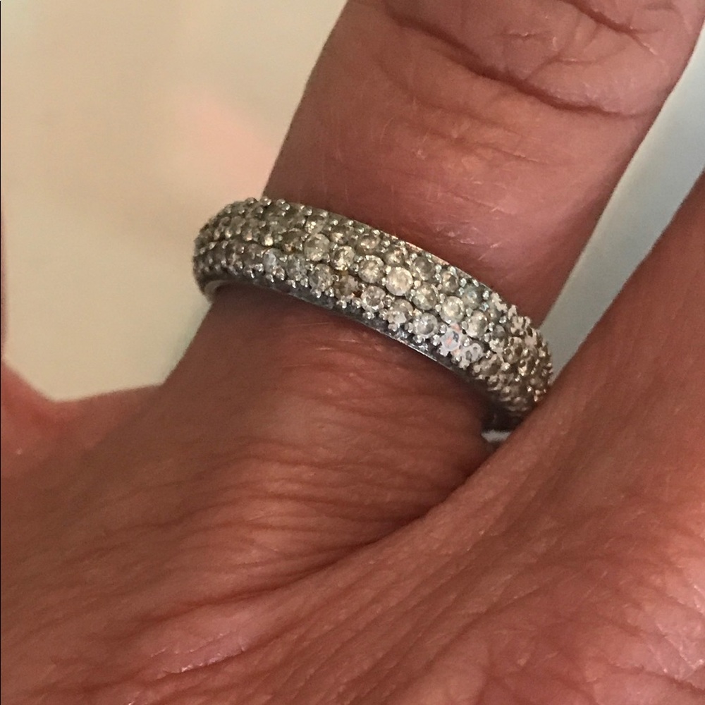 2.3 carat diamond pave eternity band