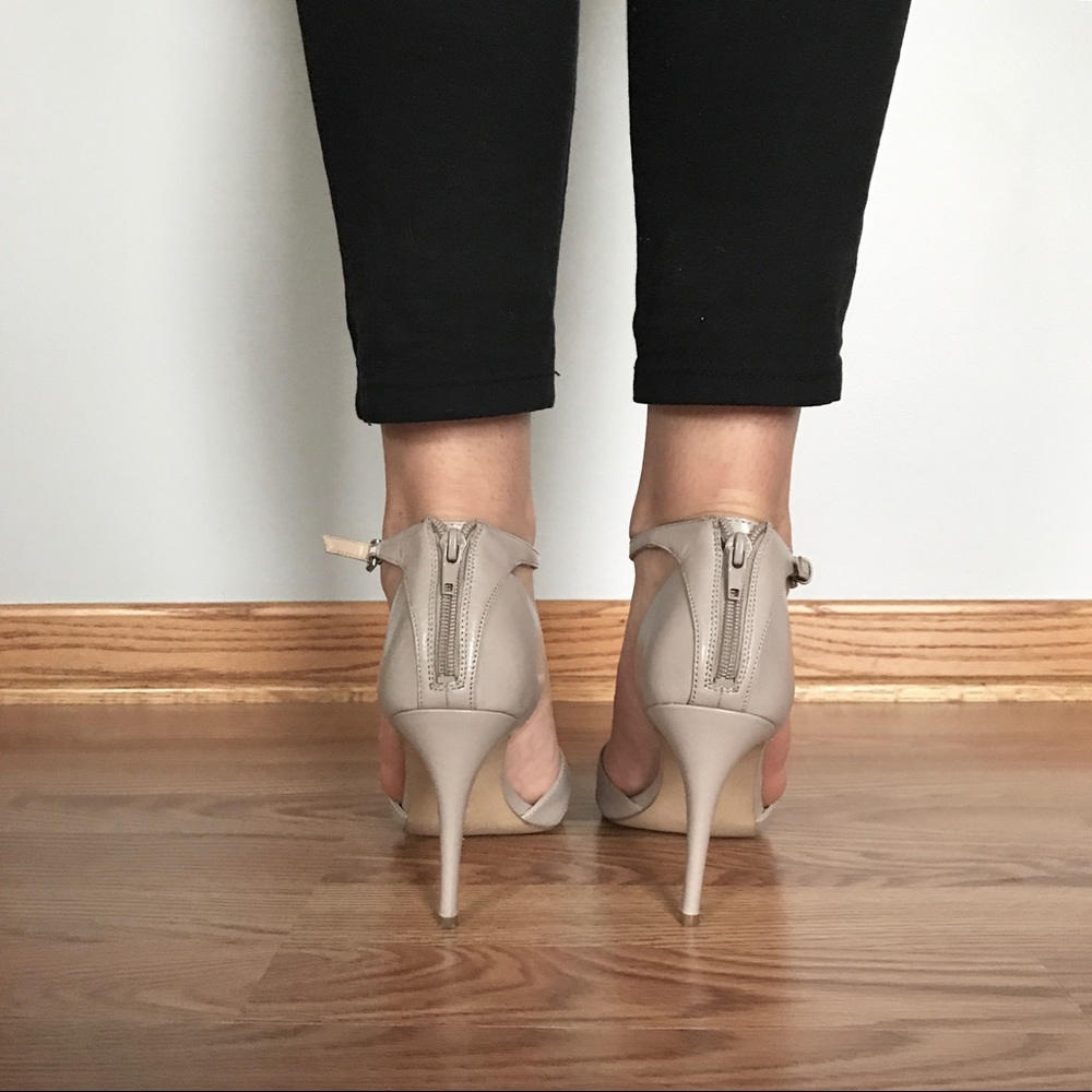 {Nine West} Neutral Strap Sandal Heels - Picture 6 of 7