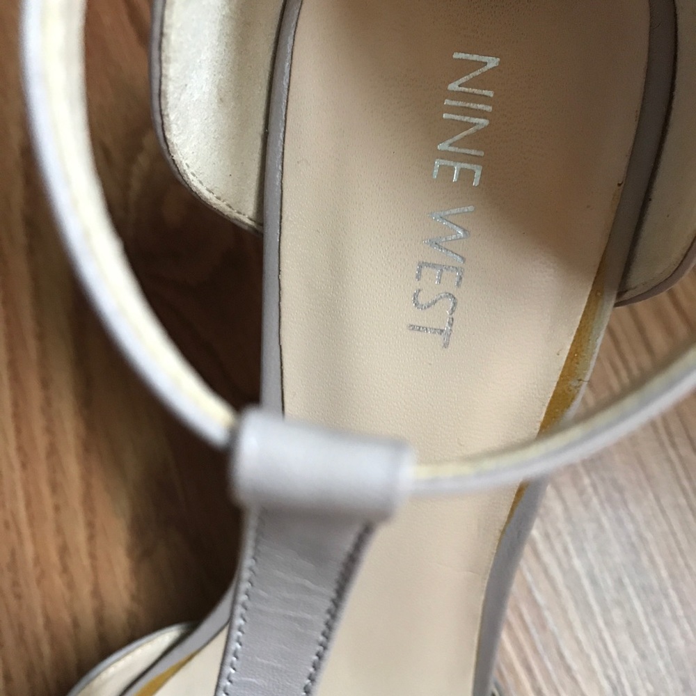 {Nine West} Neutral Strap Sandal Heels - Picture 2 of 7