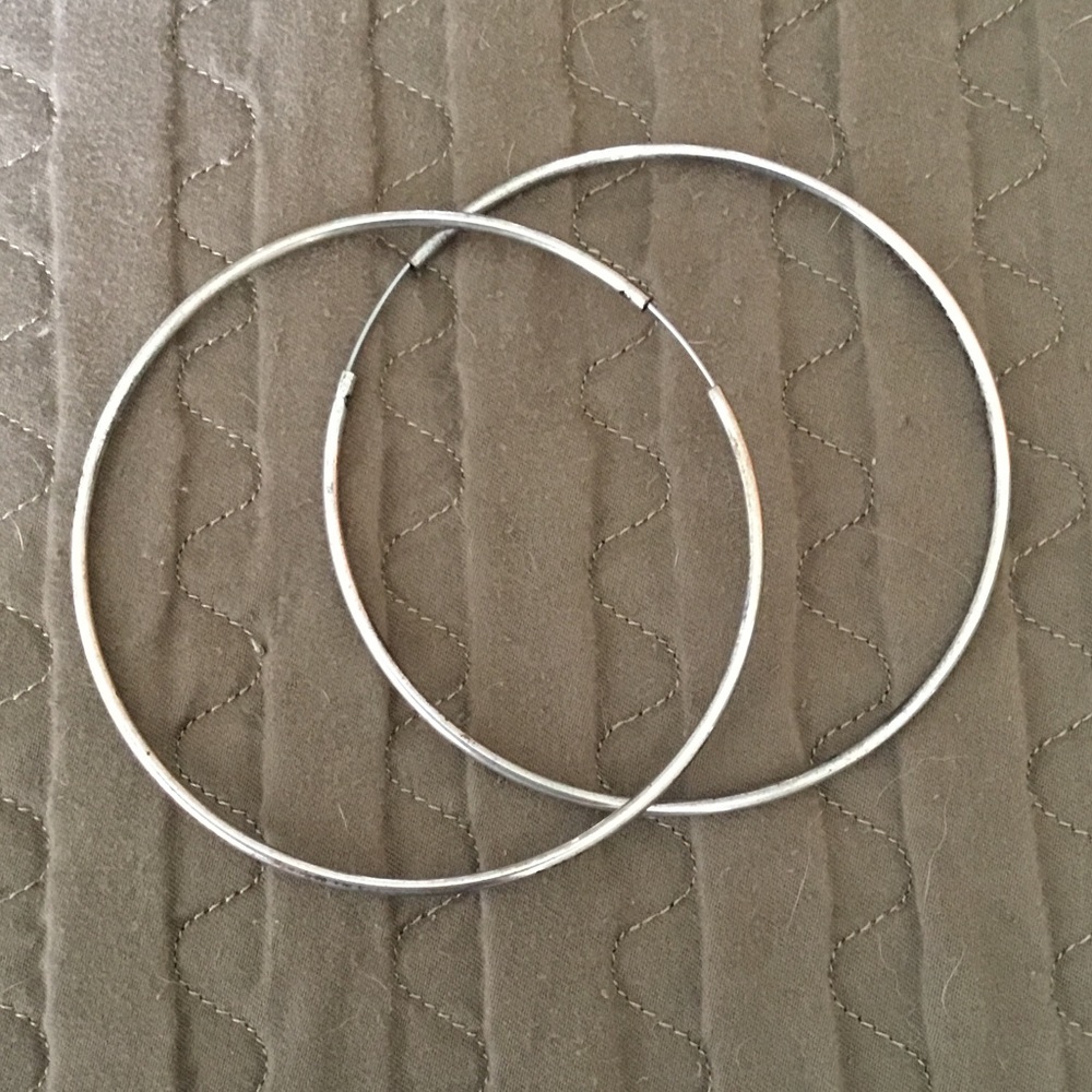 Bigger Silver Hoops