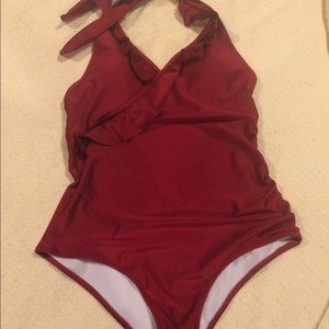 Red One Piece Swimsuit