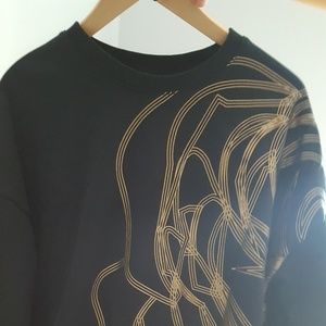PUMA x Careaux black gold crew neck sweatshirt
