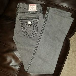 TRUE RELIGION GRAY JEANS
