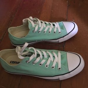 Women's mint converse sneakers