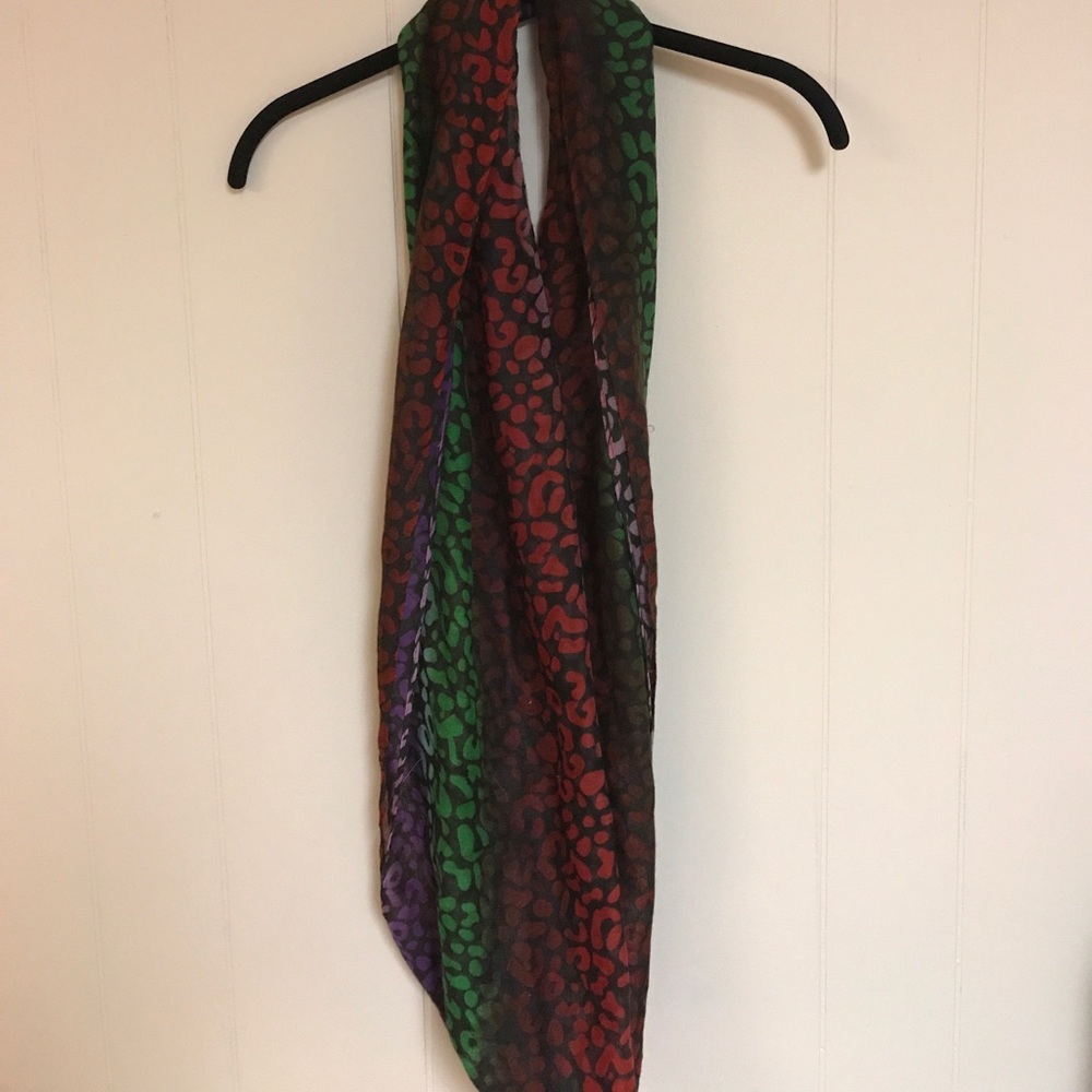 Colorful animal print infinity scarf (2 for $5)
