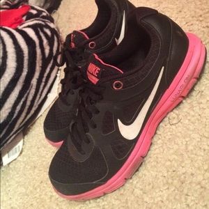 Pink Nike shoes