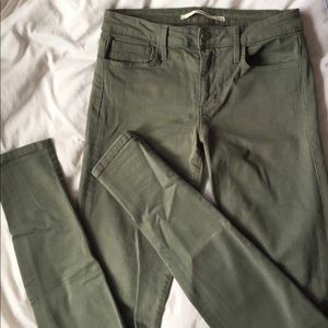 Joe's Jeans Green Denim Skinny Jean size 28