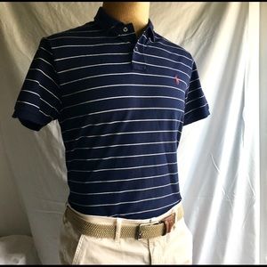RL POLO SHIRT - NAVY STRETCH COTTON