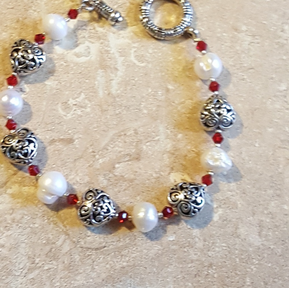 SOLD!  Large Freshwater Pearl Plus-Sized Bracelet
