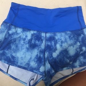 High waisted speed shorts