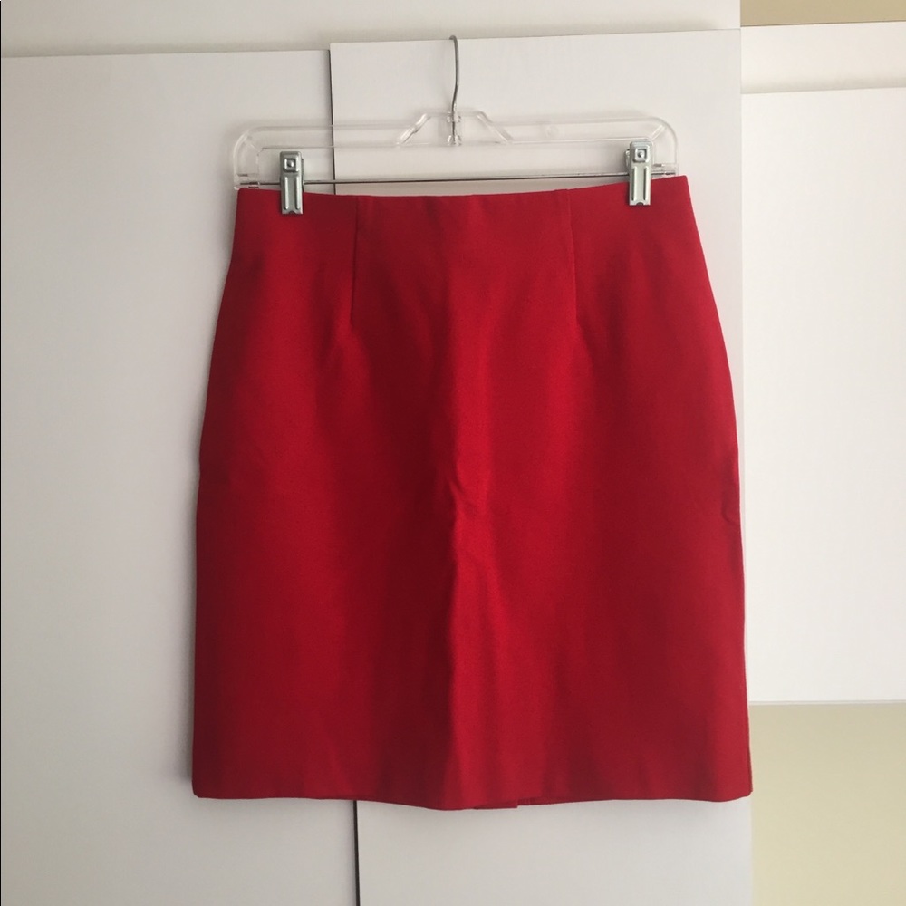 Red J. Jill Business Skirt