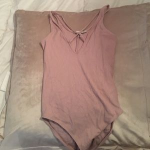 Pink one-piece shirt
