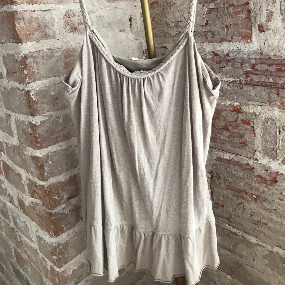 J. Crew cotton braided strap tank