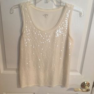 LOFT Sequin Tank