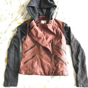 Silence + Noise Moto Jacket (Removable Hood)