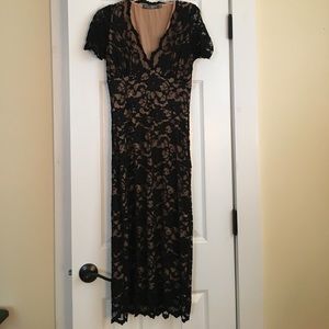 Black lace BISOU BISOU dress Size Sm EUC!
