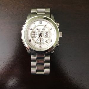 Michael Kors Silver Runway Watch