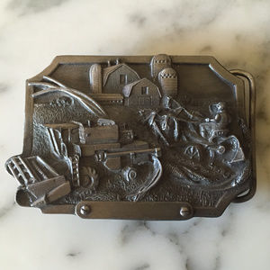 Belt Buckle Farmer Field Siskiyou 1983