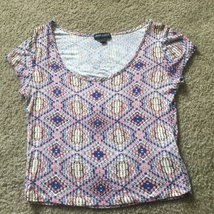 Colorful hybrid crop top!