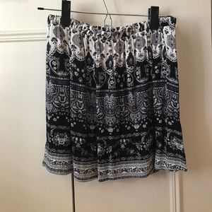 L. A. Hearts paisley linen skirt