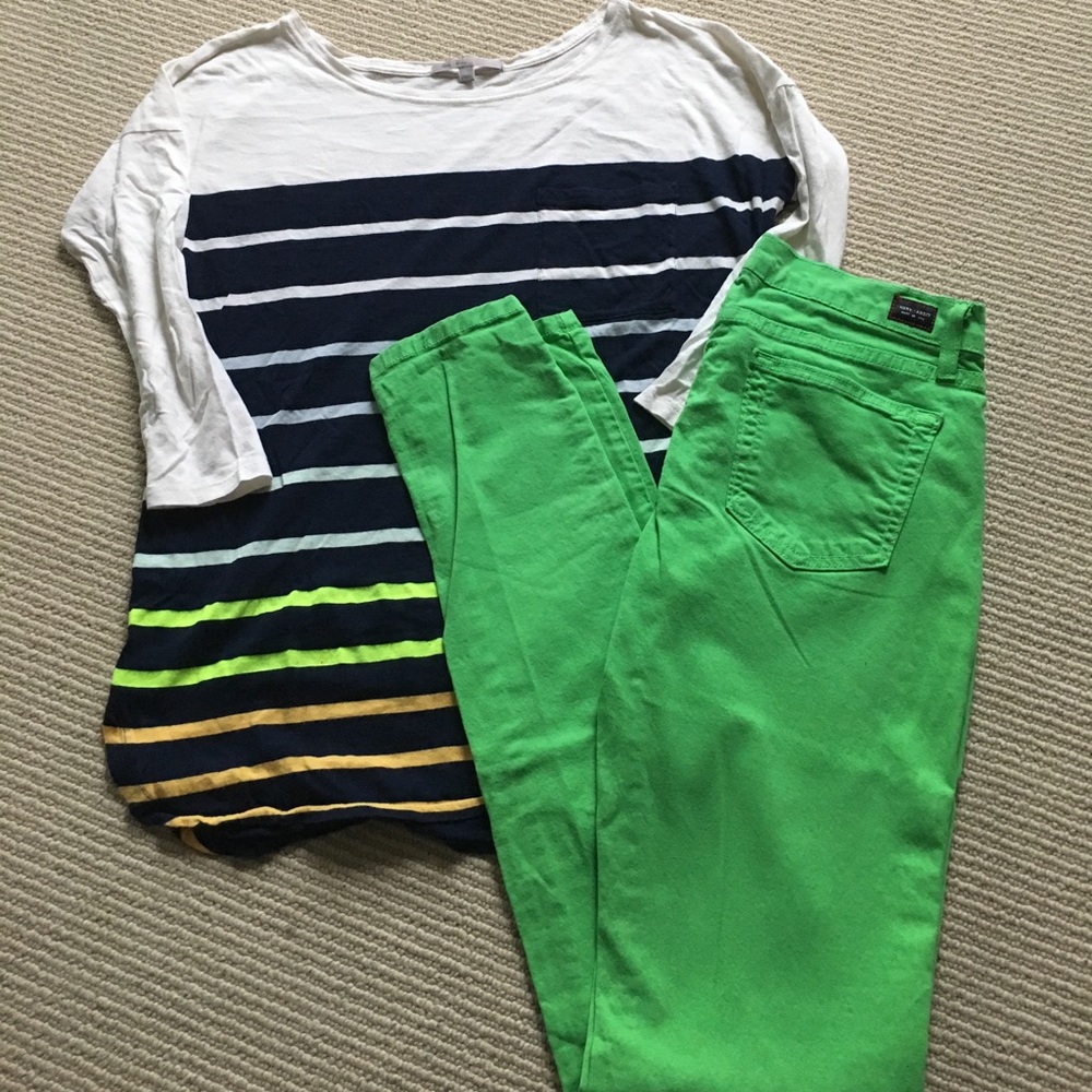 Angry Rabbit green skinny jeans