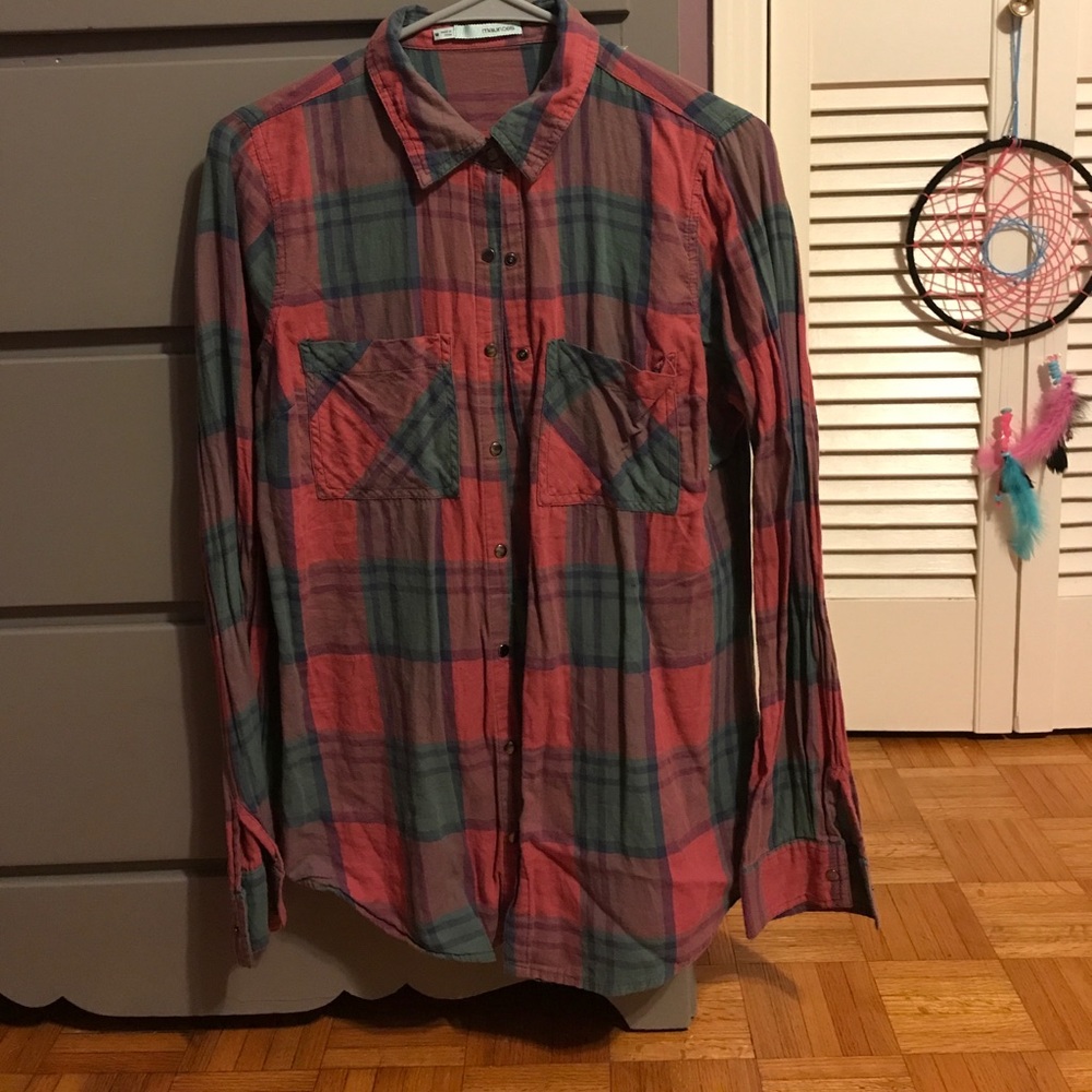 Medium fashion plaid shirt