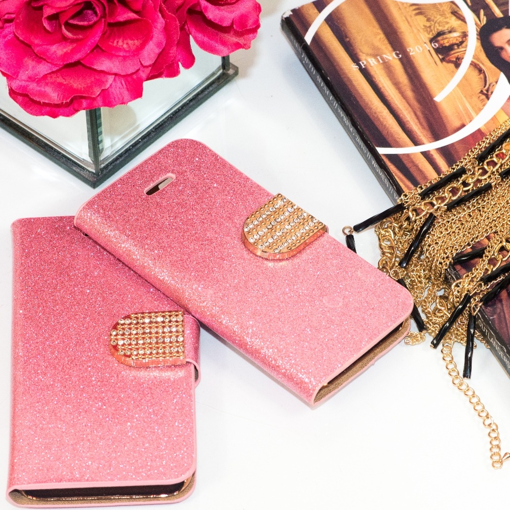 Pink sparkle Iphone Case