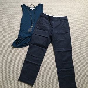 LOFT straight leg crop pants