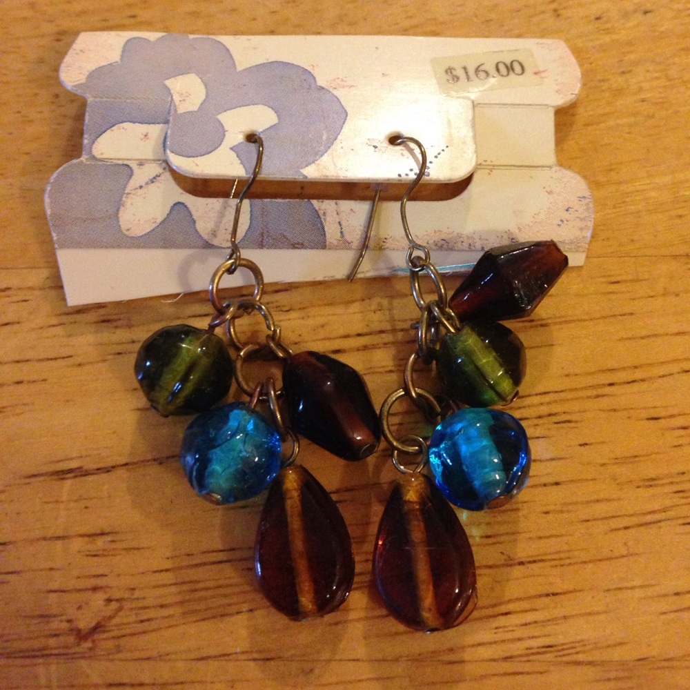Glass earring