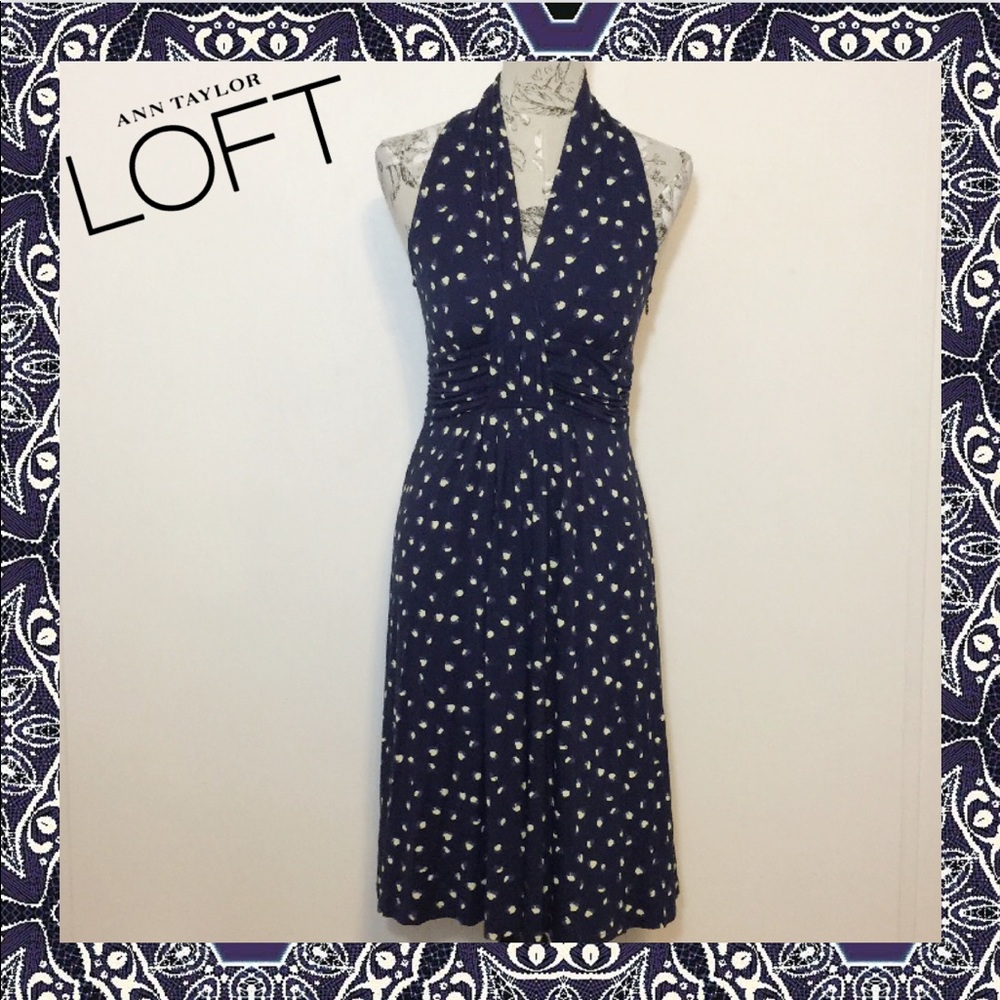 ~Ann Taylor Loft 🆕NWT Halter Deep V-neck Dress~