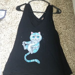 Alice through the looking glass tank top