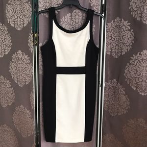 Black & White Colorblock Dress