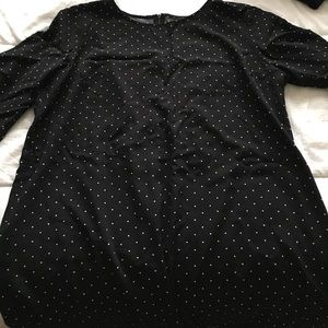 Polka dot baby doll dress