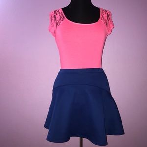 Pink Top & Blue Skirt Bundle