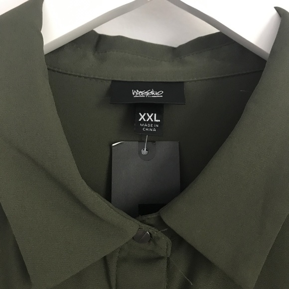 NWT Merona Button Down Top Blouse - Picture 2 of 3