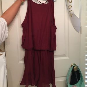 Red/burgundy romper