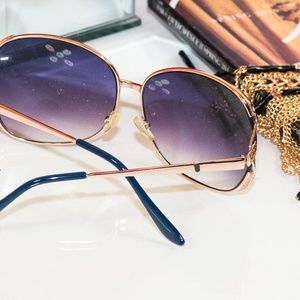 Purple & Gold Sunglasses