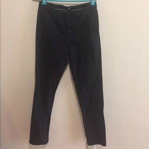 H&M Men's slim fit black cotton pants 32 x 32
