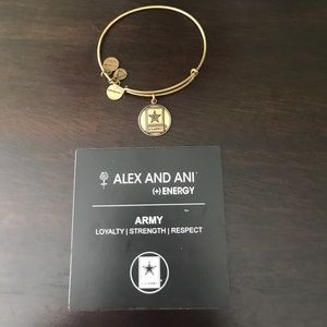 Alex and Ani Gold Army Bracelet