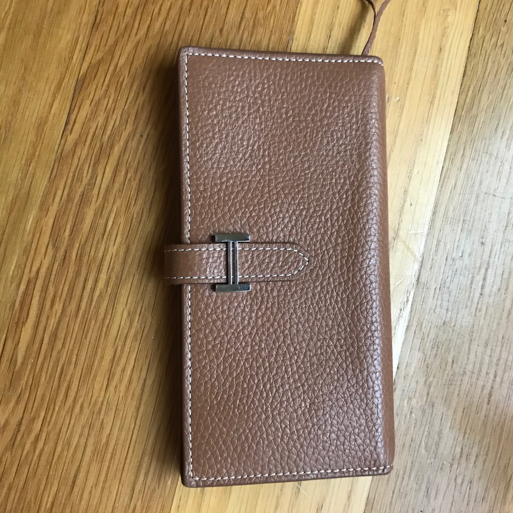 brown leather wallet