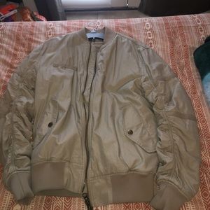 H&M khaki bomber jacket Size S