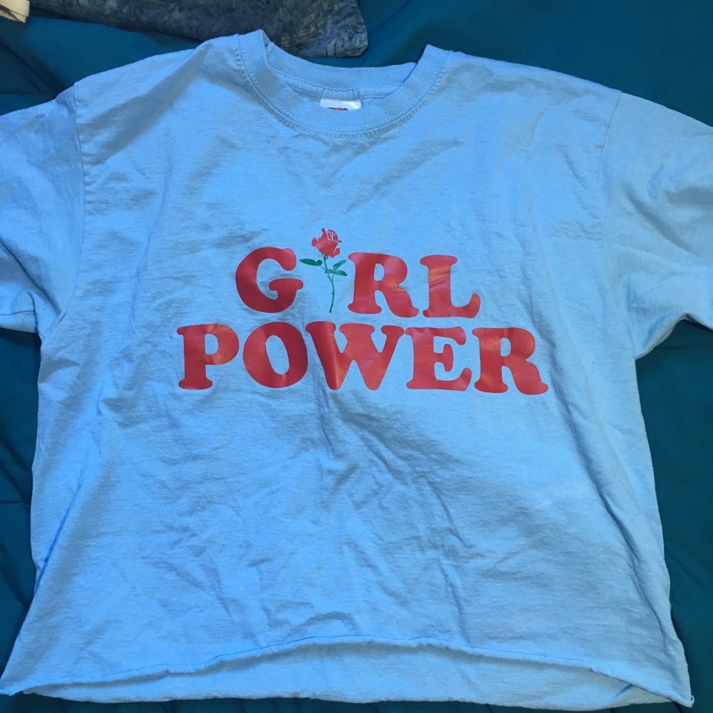 Girl Power Light Blue T-Shirt
