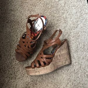 Leather Cork Wedge