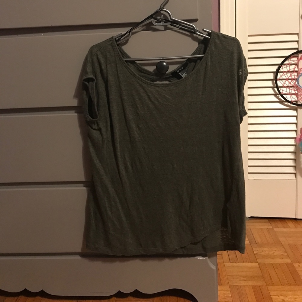 Small olive green tunic.