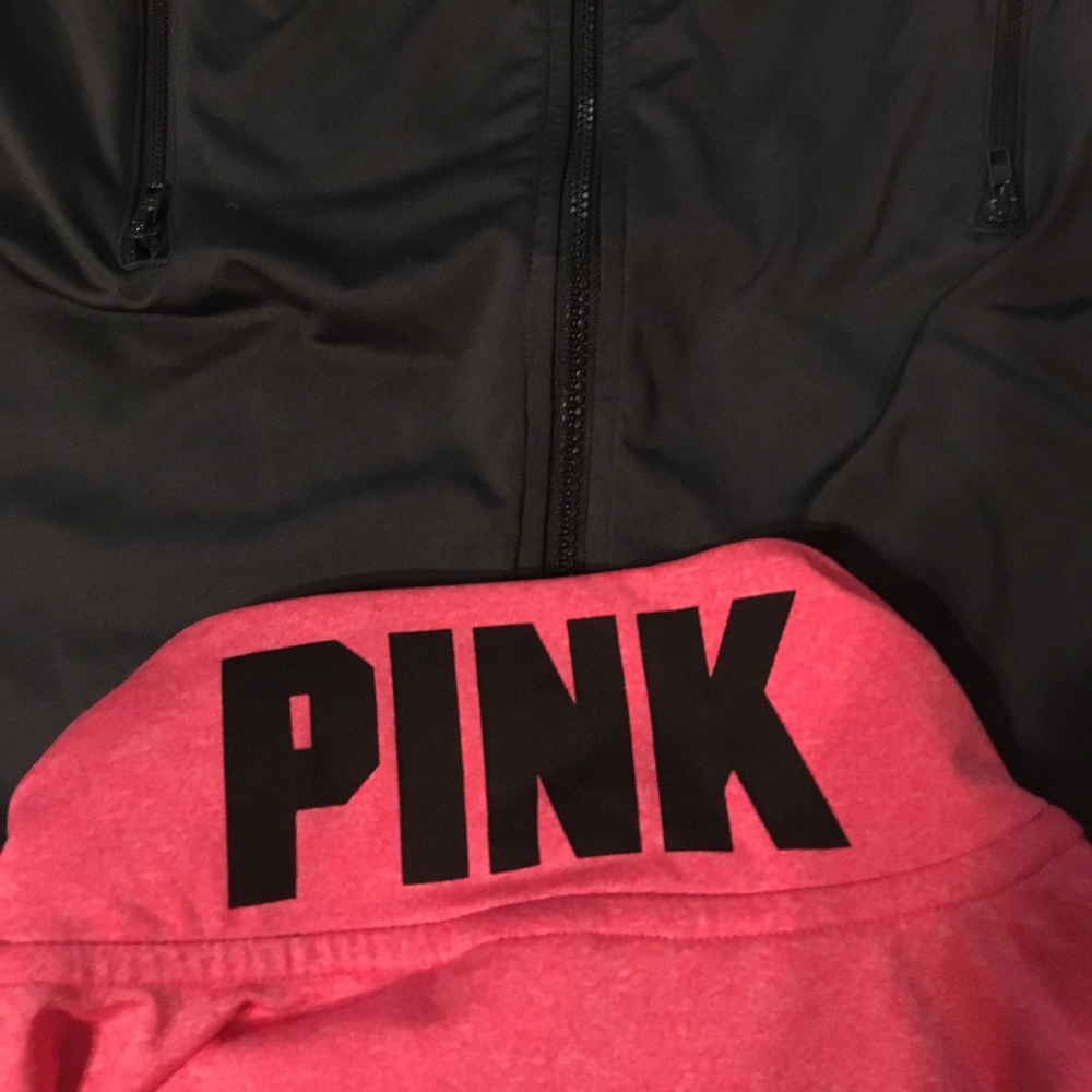 PINK Color-Block Zip-Up - Picture 2 of 2